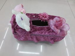 榮春廠家直銷 高檔酒紅花邊盒裝抽紙，提升家居品味